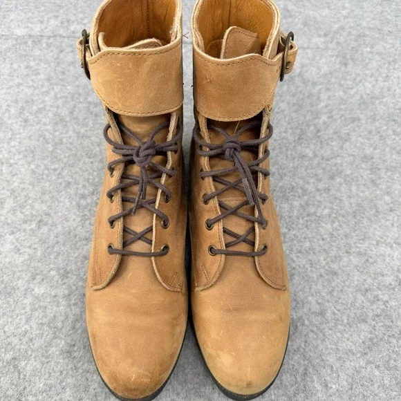 Vintage Eddie Bauer Lace Up‎ Boot Women's 8M Brown Leather Victorian Granny USA - Picture 7 of 12